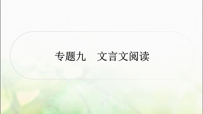 中考语文复习专题九文言文阅读作业课件01