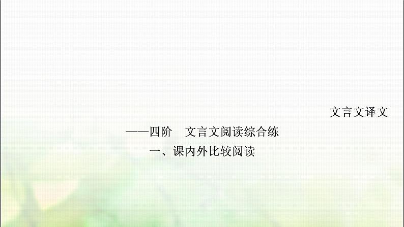 中考语文复习专题九文言文阅读作业课件02