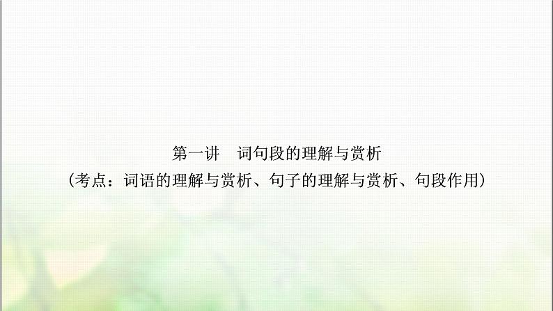 中考语文复习专题十一记叙文阅读作业课件第2页