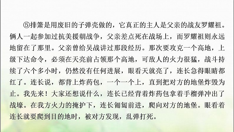 中考语文复习专题十一记叙文阅读作业课件第5页