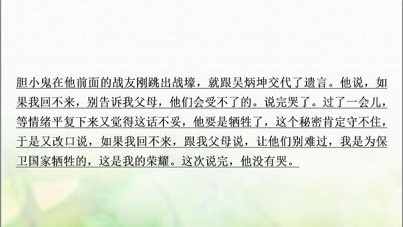 中考语文复习专题十一记叙文阅读作业课件第7页