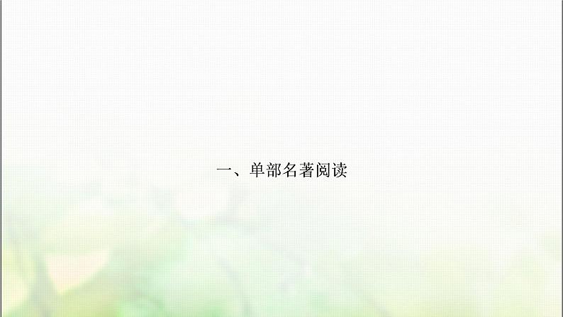 中考语文复习专题十五名著阅读作业课件第2页