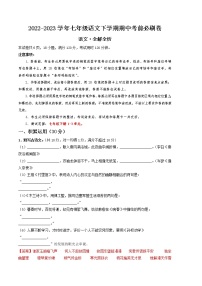 语文（广东专用A卷）——2022-2023学年语文七年级下册期中综合素质测评卷（含解析）