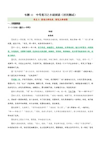 中考语文一轮复习专题11  中考一轮复习之小说阅读之3找准文章线索，探究文章标题（过关测试）教师版