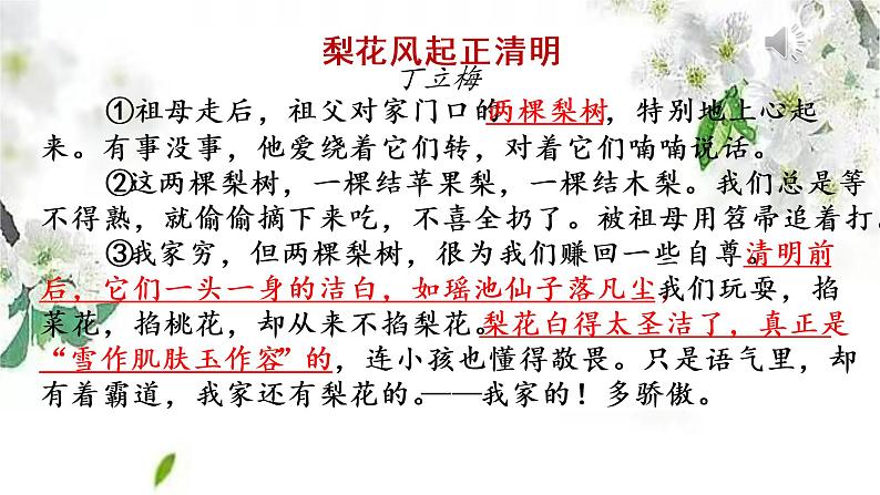 中考作文指导--记叙文中如何穿插景物描写(精品课件)第5页