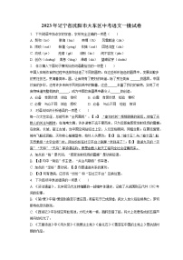 2023年辽宁省沈阳市大东区中考语文一模试卷（含答案解析）
