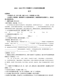 河南省周口市西华县2022-2023学年七年级下学期期中语文试题（含答案）