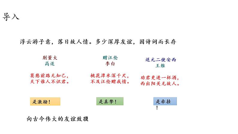 人教统编版语文八下 第六单元 课外古诗词诵读 送友人 课件02