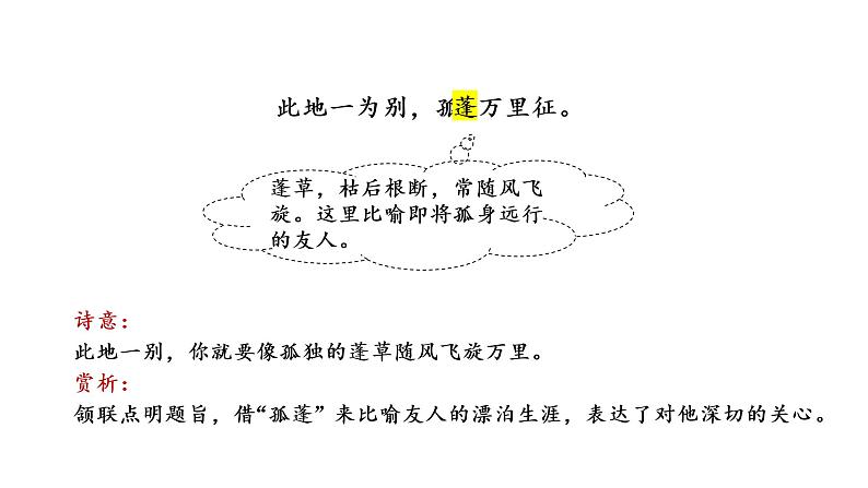 人教统编版语文八下 第六单元 课外古诗词诵读 送友人 课件08