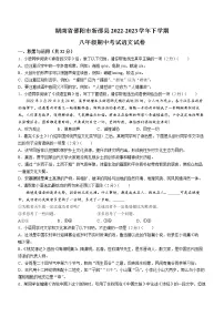 湖南省邵阳市新邵县2022-2023学年八年级下学期期中语文试题（含答案）