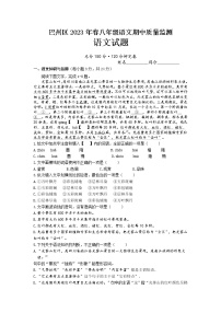 四川省巴中市巴州区2022-2023学年八年级下学期期中语文试题