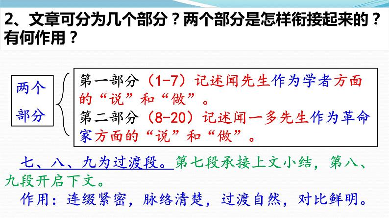 第2课 说和做——记闻一多先生言行片段课件PPT第7页