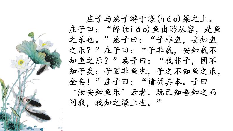 庄子与惠子游于濠梁之上课件PPT02