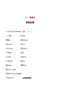 初中语文人教部编版八年级下册核舟记练习