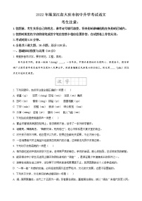 2022年黑龙江省大庆市中考语文真题（原卷版）