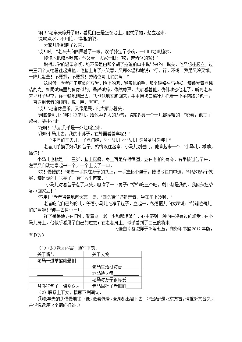 2016年南京市中考语文试题解析版03