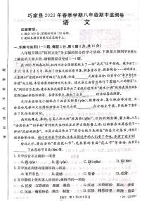 云南省昭通市巧家县2022-2023学年八年级下学期4月期中语文试题