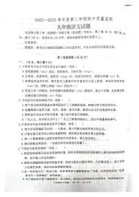 山东省泰安市宁阳县2022-2023学年（五四学制）九年级下学期期中语文试题