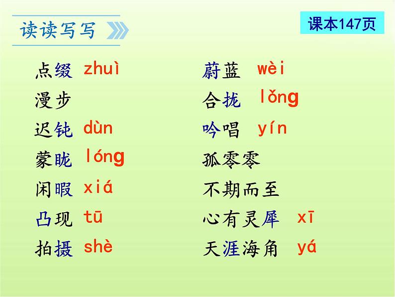部编版七年级语文下册--24.带上她的眼睛(课件)第7页