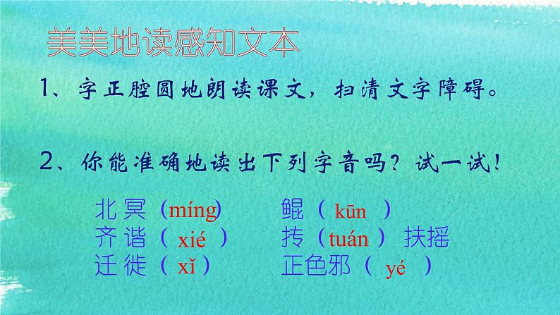 部编版八年级语文下册--21.庄子二则-北冥有鱼(课件3)04