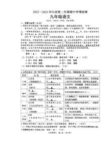 江苏省宿迁市宿城区2022-2023学年九年级下学期5月期中语文试题