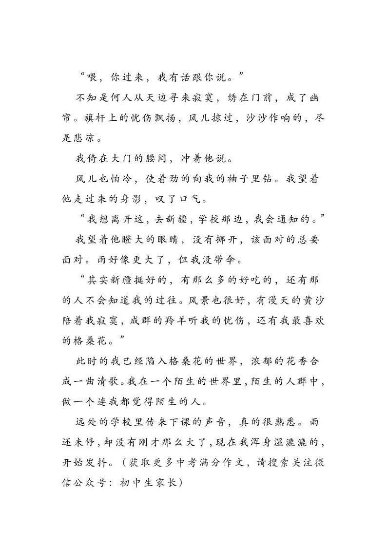 2023中考语文押题作文:《我的青春里有______》(范文3篇,可打印)第2页