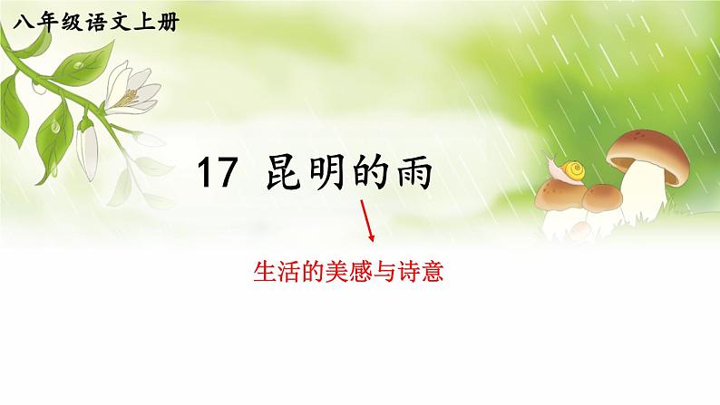 17 昆明的雨【考点精讲版】第1页