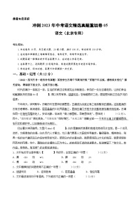 真题重组卷05——2023年中考语文真题汇编重组卷（北京专用）