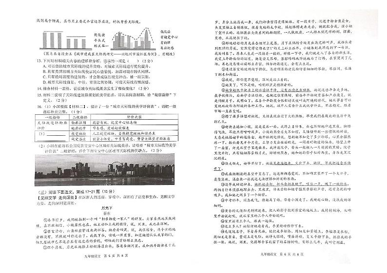 广东深圳宝安区2023届九年级中考二模语文试卷+答案03