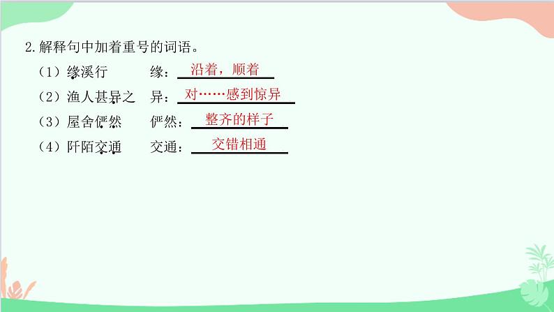 统编版语文八年级下册 专题九 课内文言文阅读课件第4页