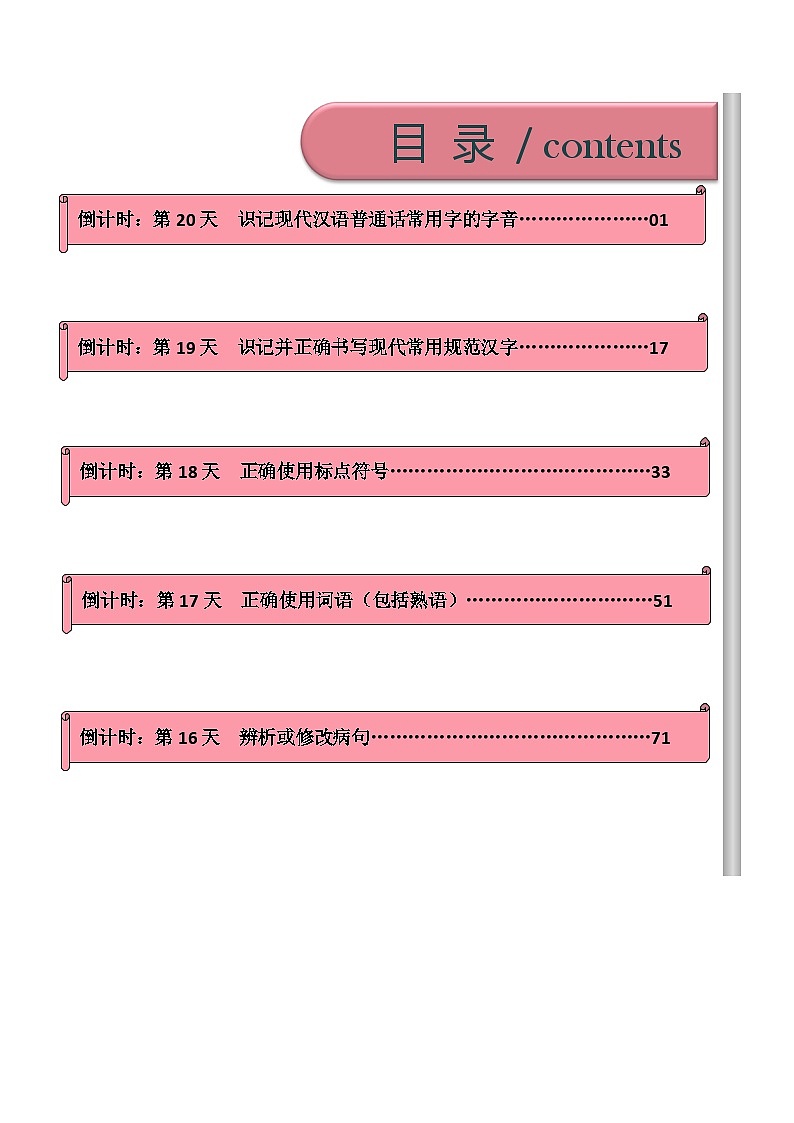 语文(一)-2023年中考考前20天终极冲刺攻略第1页