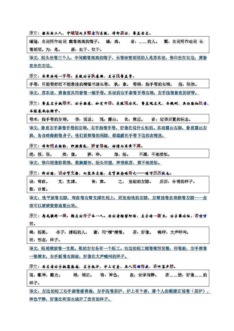 第11课《核舟记》知识梳理+真题练习(原卷+答案)2023八年级语文下册古诗文专题期中期末复习(部编版)第2页