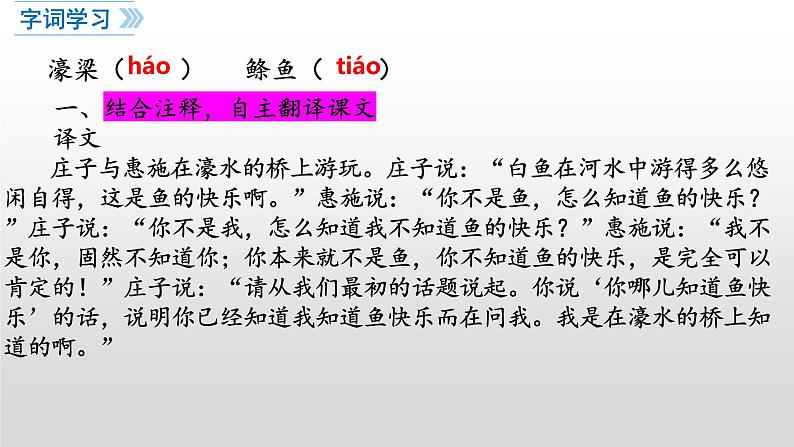 《庄子与惠子游于濠梁之上》-2022-2023学年八年级语文下册同步名师精品课件(部编五四制)(上海专用)第4页