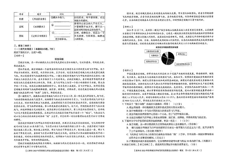 玉林市2023年春季期九年级无纸化阅卷适应性测试(语文)02