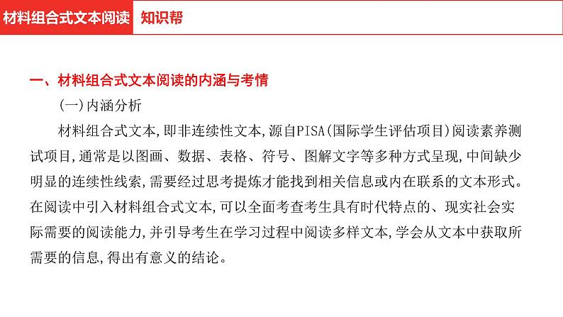中考语文复习-- 专题四 材料组合式文本阅读课件PPT第3页