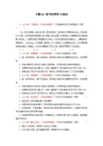 专题03 病句的辨析与修改-2022-2023学年八年级语文下册期末专项复习