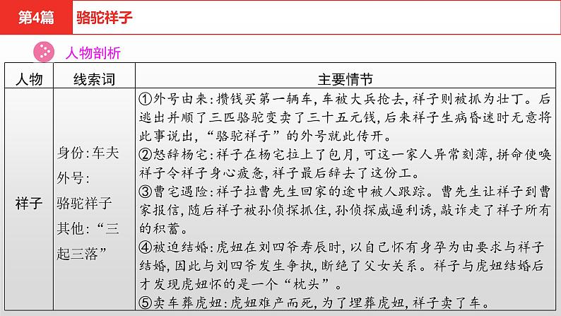 中考语文复习--名著复习-- 骆驼祥子课件PPT06
