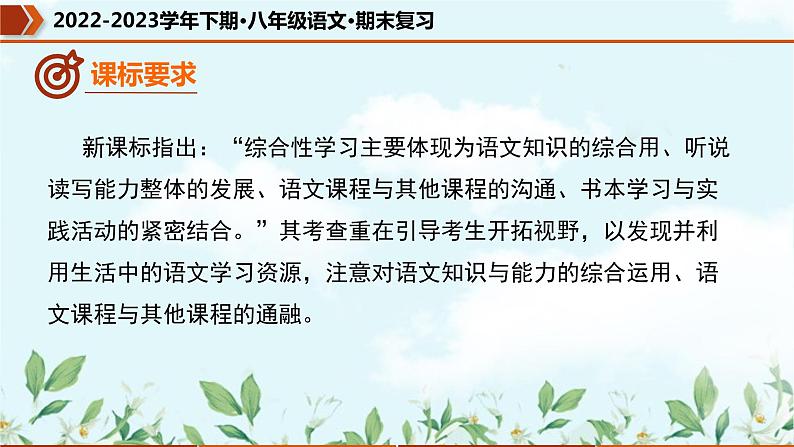 【期末专题复习】部编版语文2022-2023学年八年级下册期末:专题06 综合性学习(课件)第8页