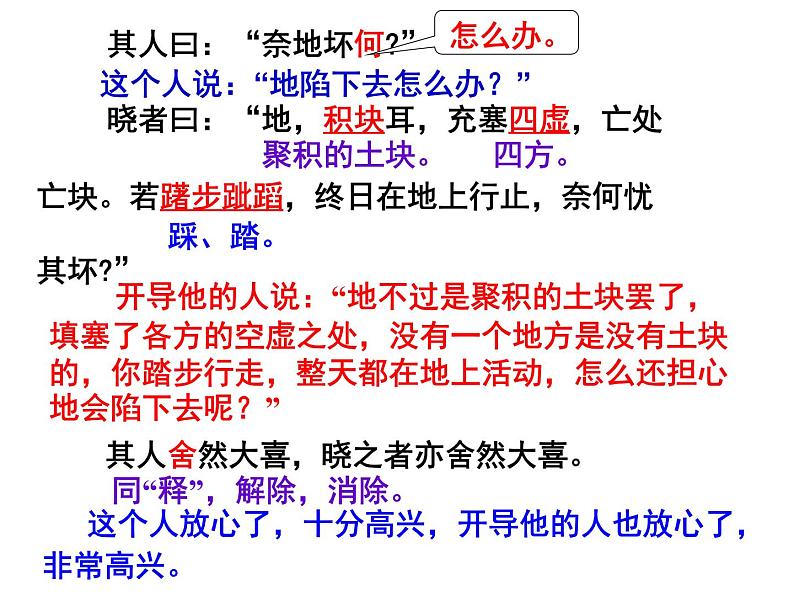 七上寓言杞人忧天同步课件 课件08