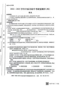 2023年河南省漯河市召陵区青年镇初级中学中考模拟预测语文试题