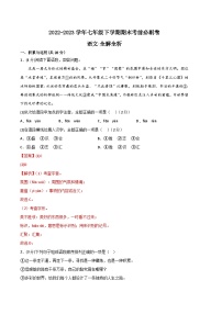 語文01卷（河南專用）：2022-2023學(xué)年七年級下學(xué)期期末考前必刷卷