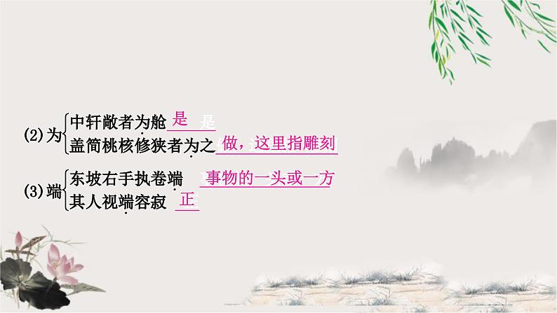中考语文复习文言文基础储备练核舟记课件第3页