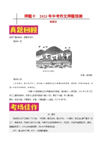 2023年中考作文之热点省份押题预测（福建）(原卷+解析)