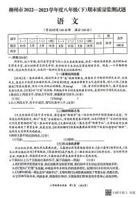 广西壮族自治区柳州市2022-2023学年八年级下学期7月期末语文试题