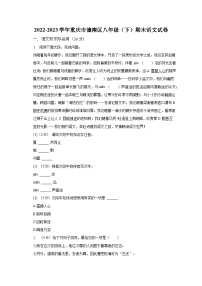重庆市潼南区2022-2023学年八年级下学期期末考试语文试卷（含答案）