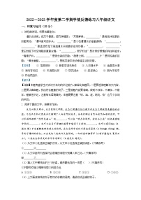 福建省福州市马尾区2022-2023学年八年级下学期期中语文试题（解析版）