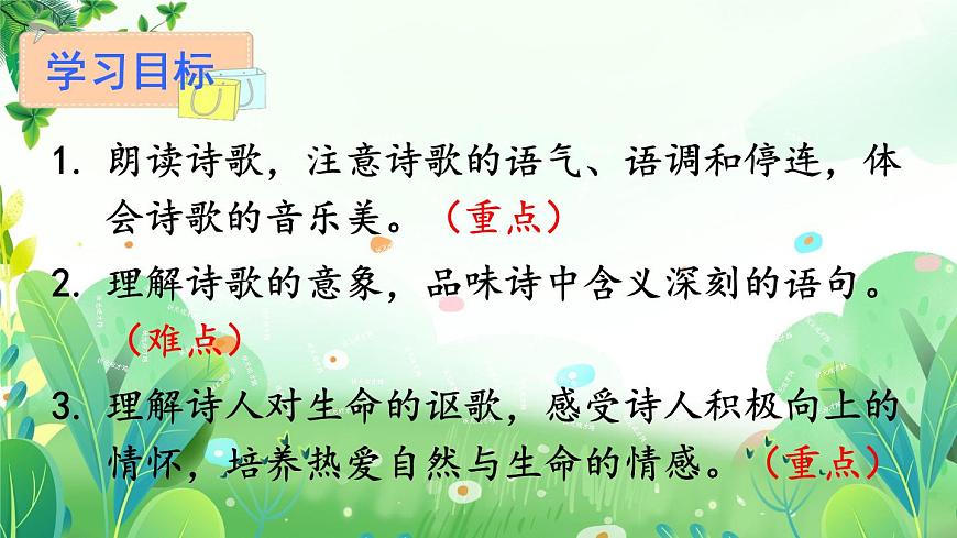 部編版九年級(jí)語(yǔ)文上冊(cè)第一單元學(xué)習(xí)鑒賞《我看》課件（定稿）第5頁(yè)