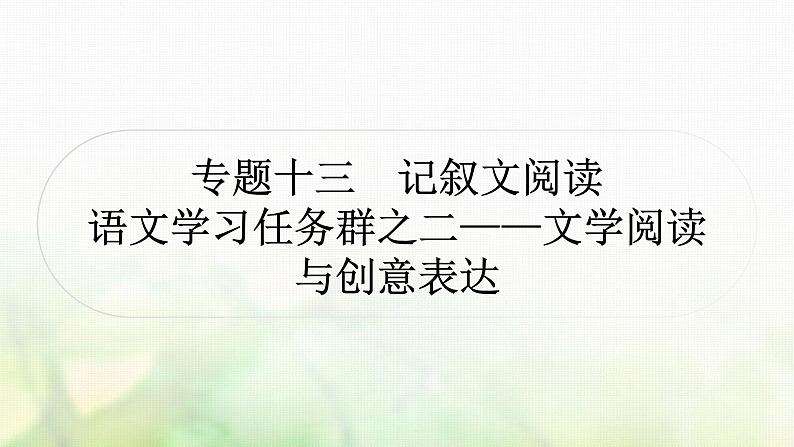 中考语文复习现代文阅读1专题十三课时一散文阅读教学课件第1页