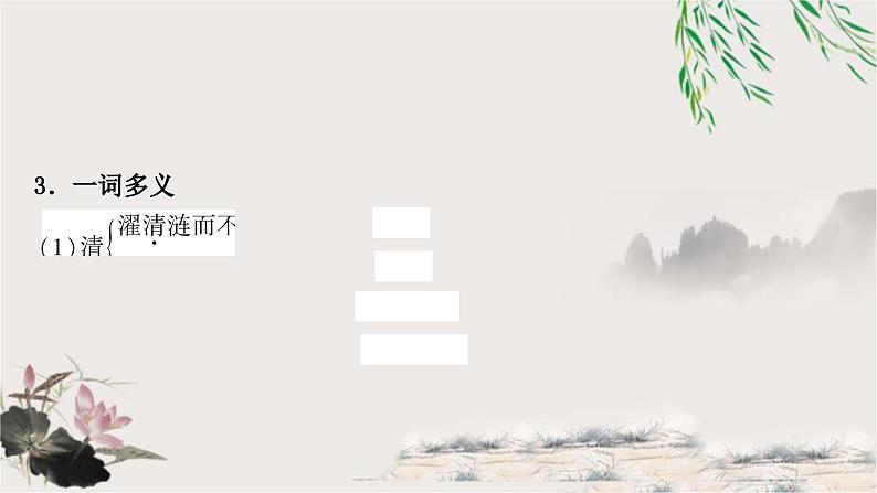 中考语文复习文言文基础爱莲说教学课件04