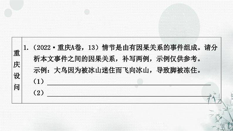 中考语文复习现代文阅读第5课时情节梳理与概括教学课件第3页
